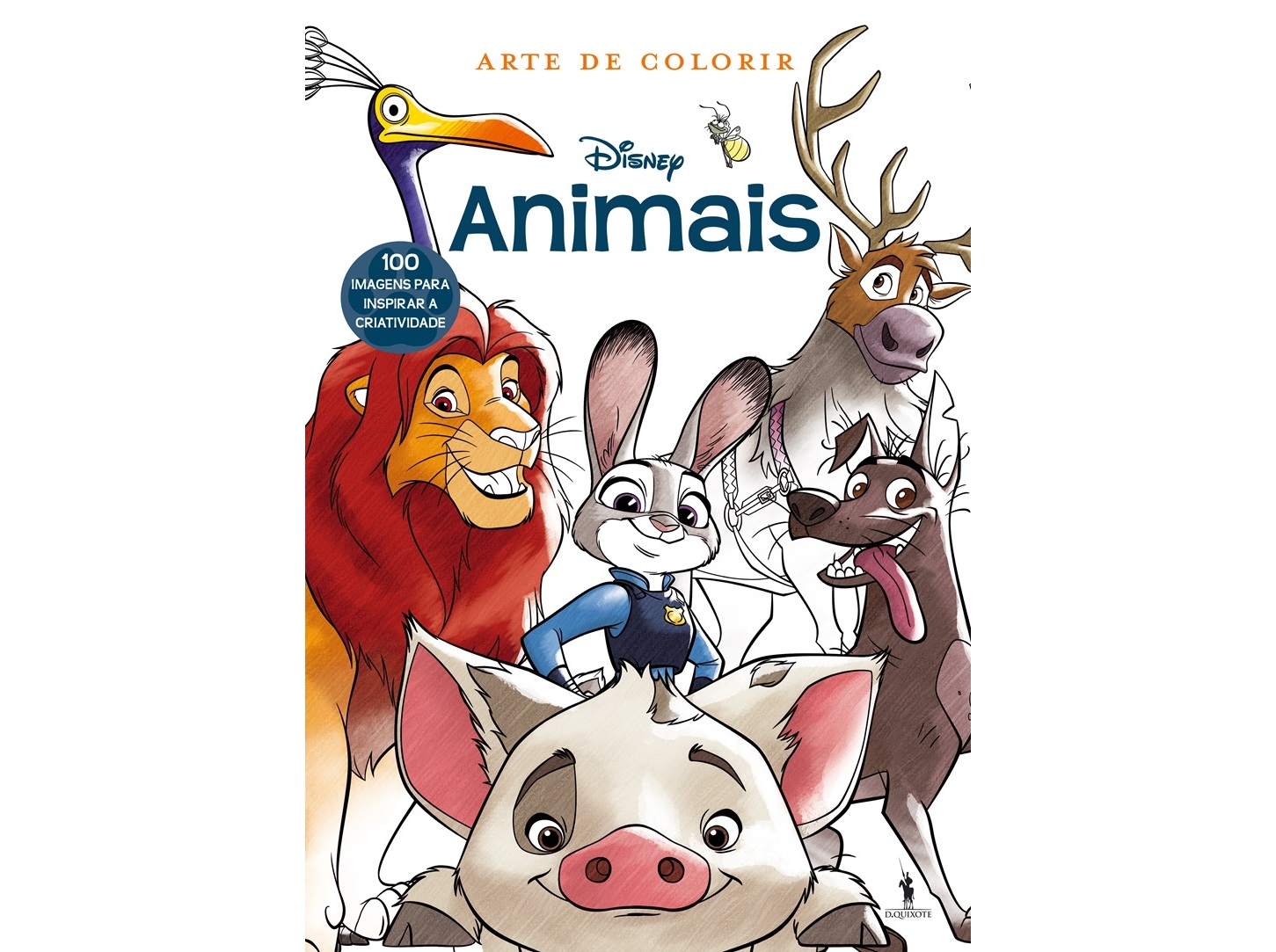 LIVRO ARTE DE COLORIR: ANIMAIS DE: DISNEY