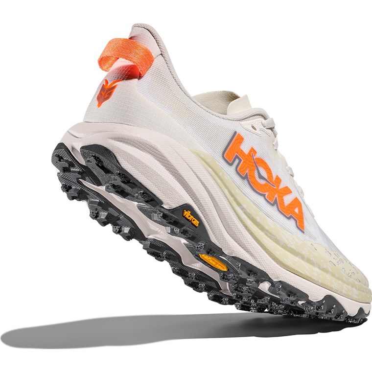 Hoka M Speedgoat 6 White / Neon Tangerine