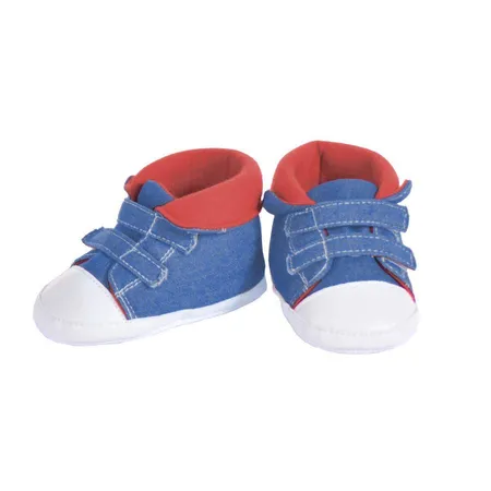 Living Puppets Handpuppen Schuhe blau/rot für 65cm Puppen