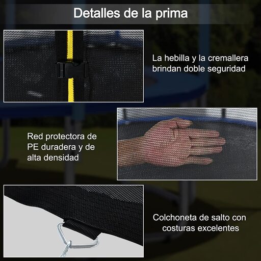 Cama elástica externa Costway de 366 cm
