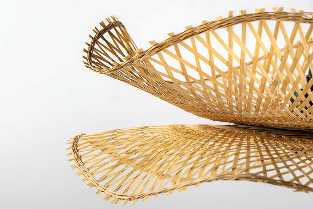 Geflochtene Hängeleuchte ORGANIC LIVING 50cm natur Bambus handmade