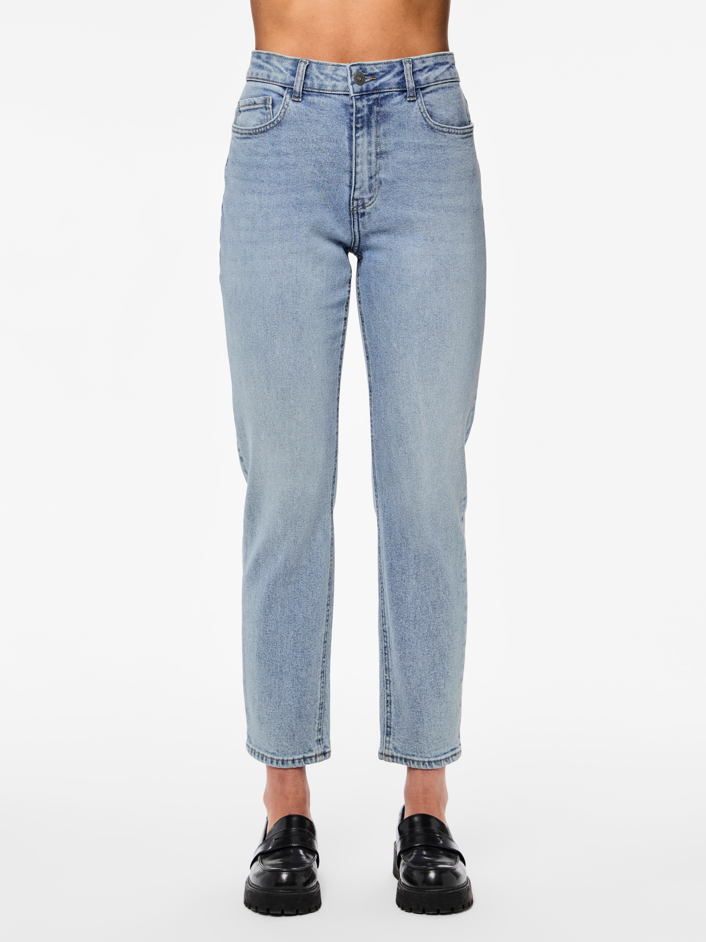 pieces High-waist-Jeans »PCBELLA HW TAP ANK JEANS LB302 NOOS«