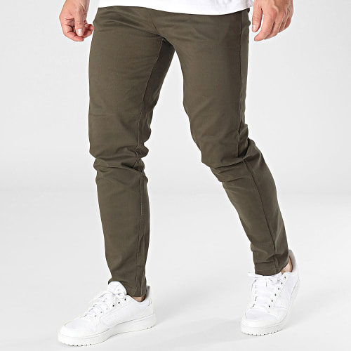 Pantalon Chino Vert Kaki
