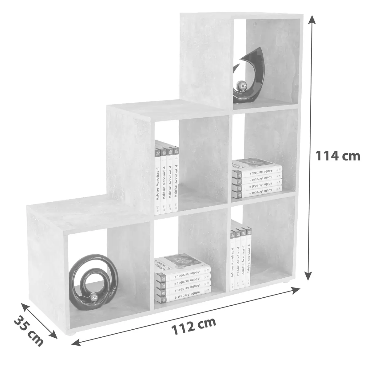 Raumteiler Pisa Betonoptik