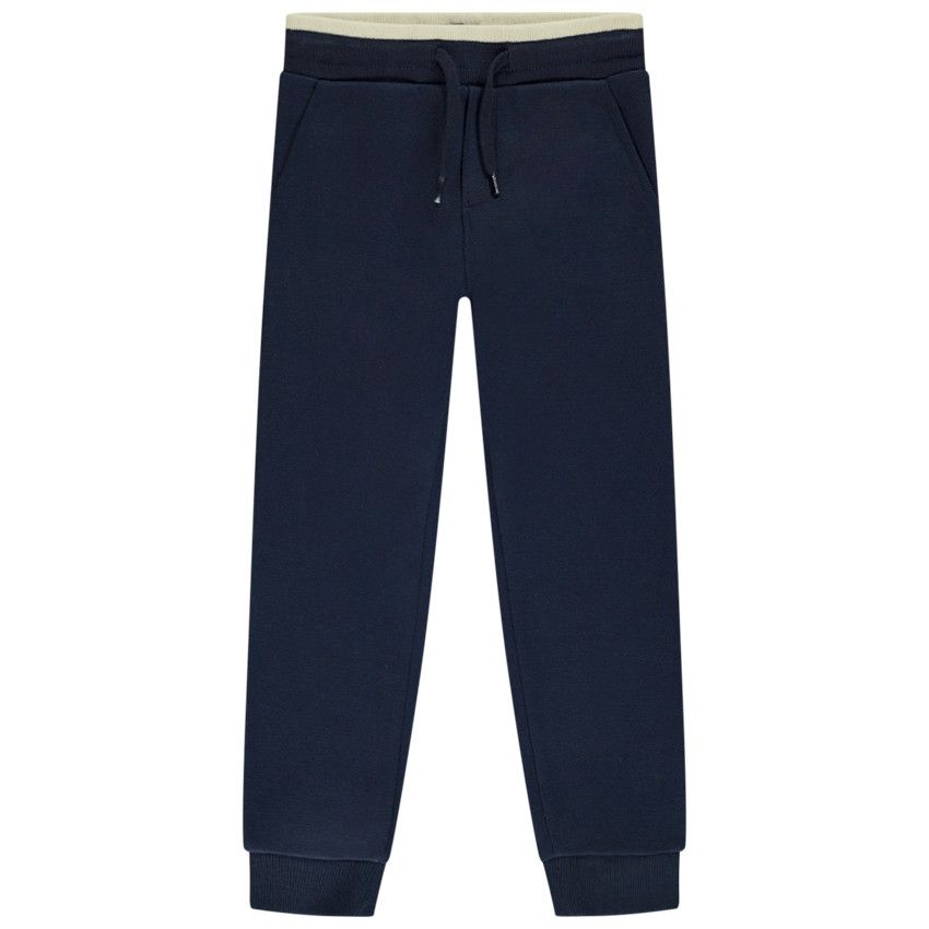 Jogging en coton piqué pour garçon - Bleu marine