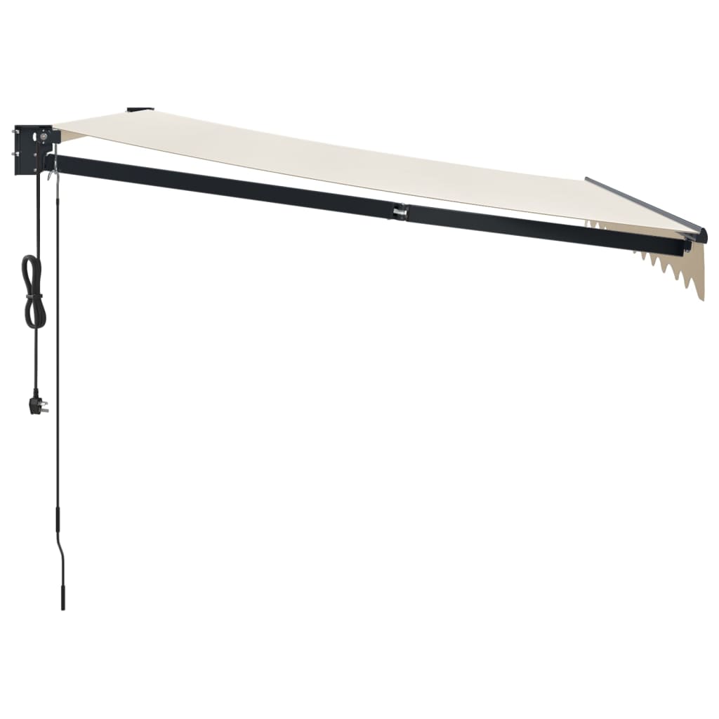 Auvent rétractable automatique crème 3x2,5 m