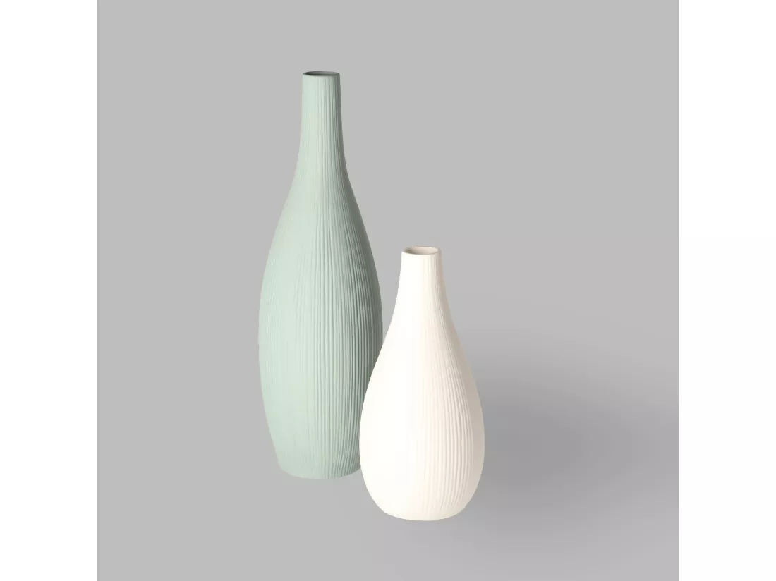 Vase Moly Blanc Moyen 29 x 13.5