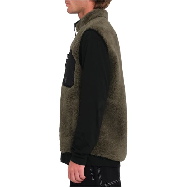 Veste polaire VOLCOM MUZZER FUZZAR VEST WINTERMOSS