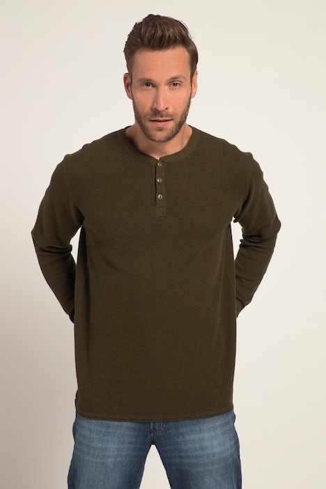 Strickhenley, Pullover, Langarm, Strukturstrick, Rundhals, bis 8 XL