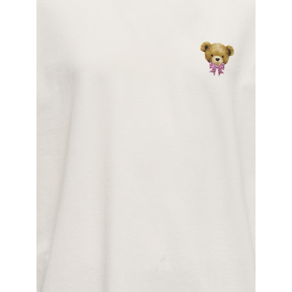 Køb kids ONLY Cloud Dancer Teddy Pink Glitter Rosita Oversize T-Shirt