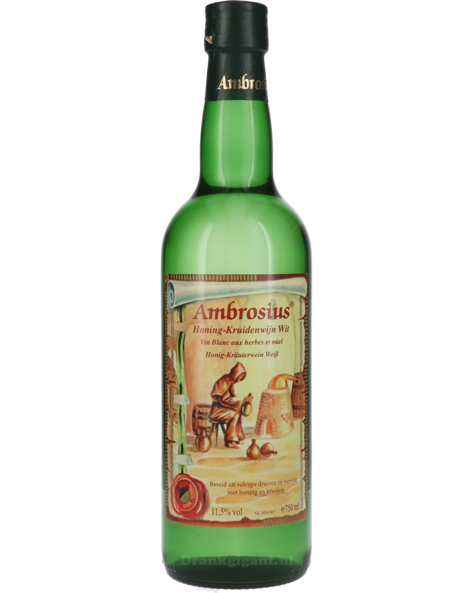 Ambrosius Honing Kruidenwijn Wit 75 cl