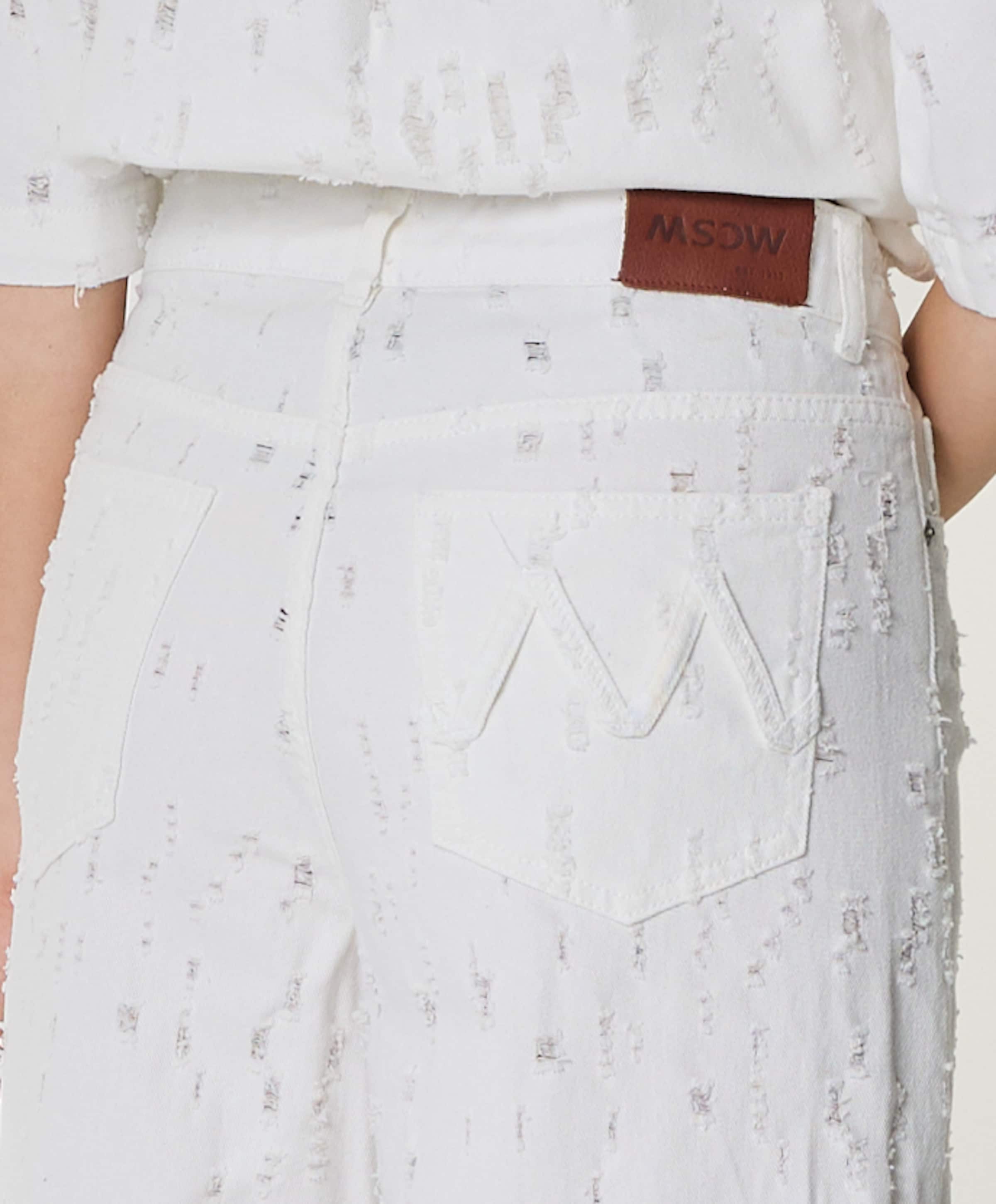 Moscow 104-02-Distress dames broek ecru