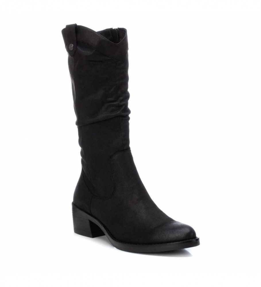 Botas Refresh 170238 pretas - Altura do salto: 5 cm -
