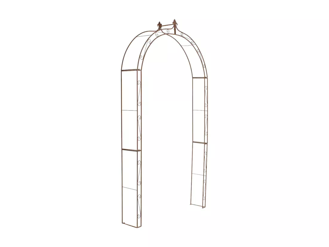 Arche à rosiers - Métal - Marron antique - Anna