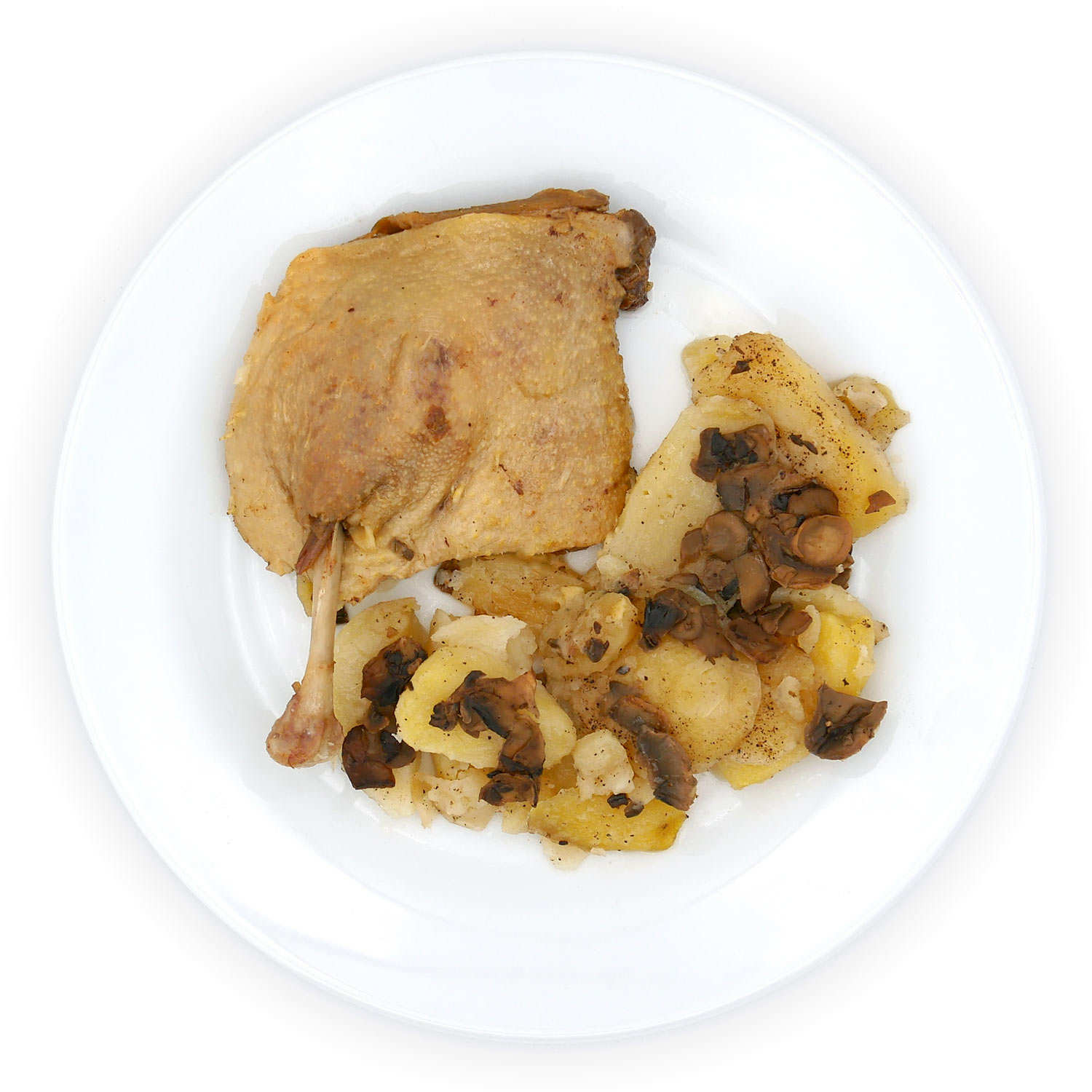 Confit de canard et pommes de terre sarladaises - Plat traiteur artisanal frais