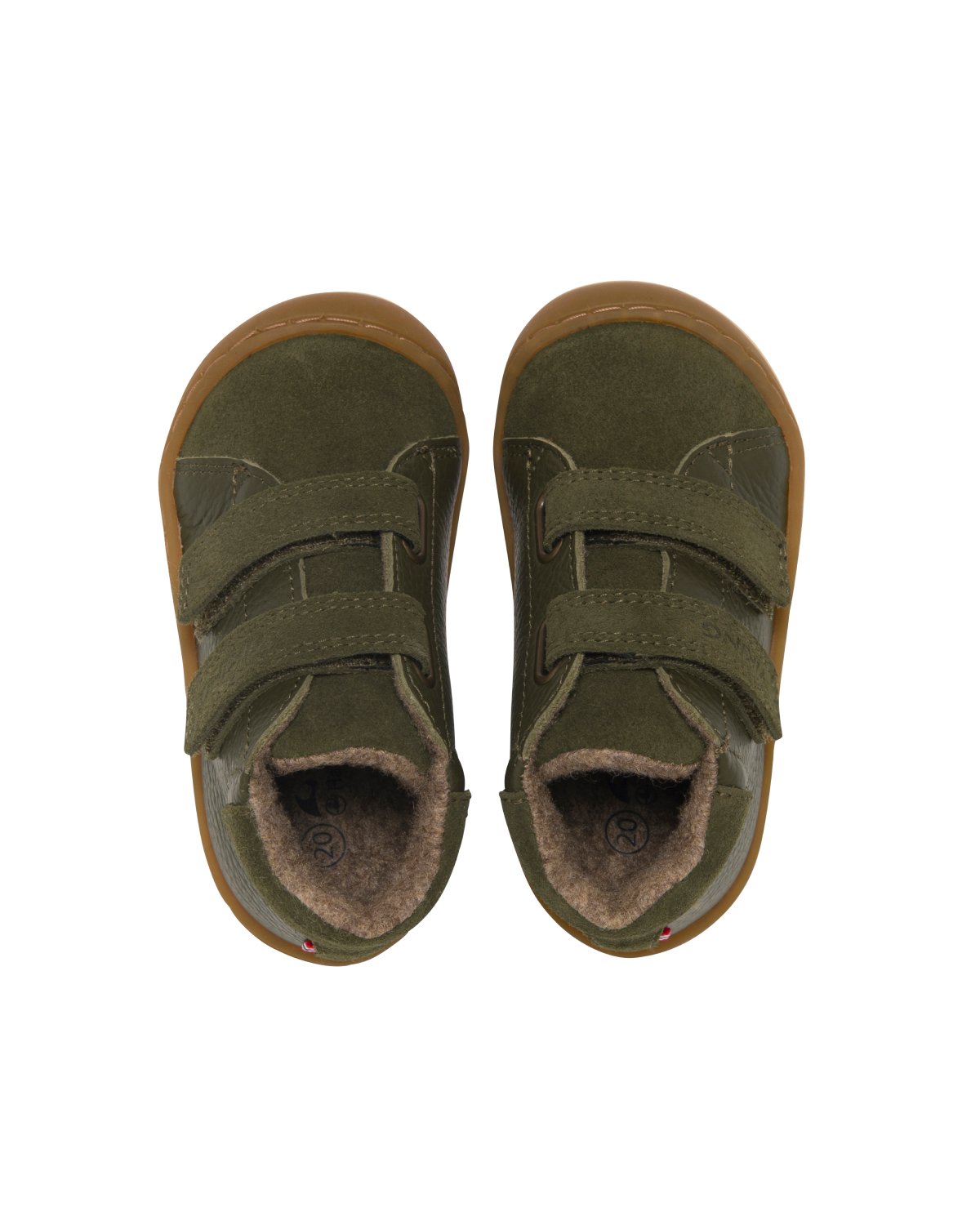 Viking Barfotsko i Skinn m/ Fôr i Filtet Ull – Gode Første Sko | Alv Rena Barefoot Warm 2V