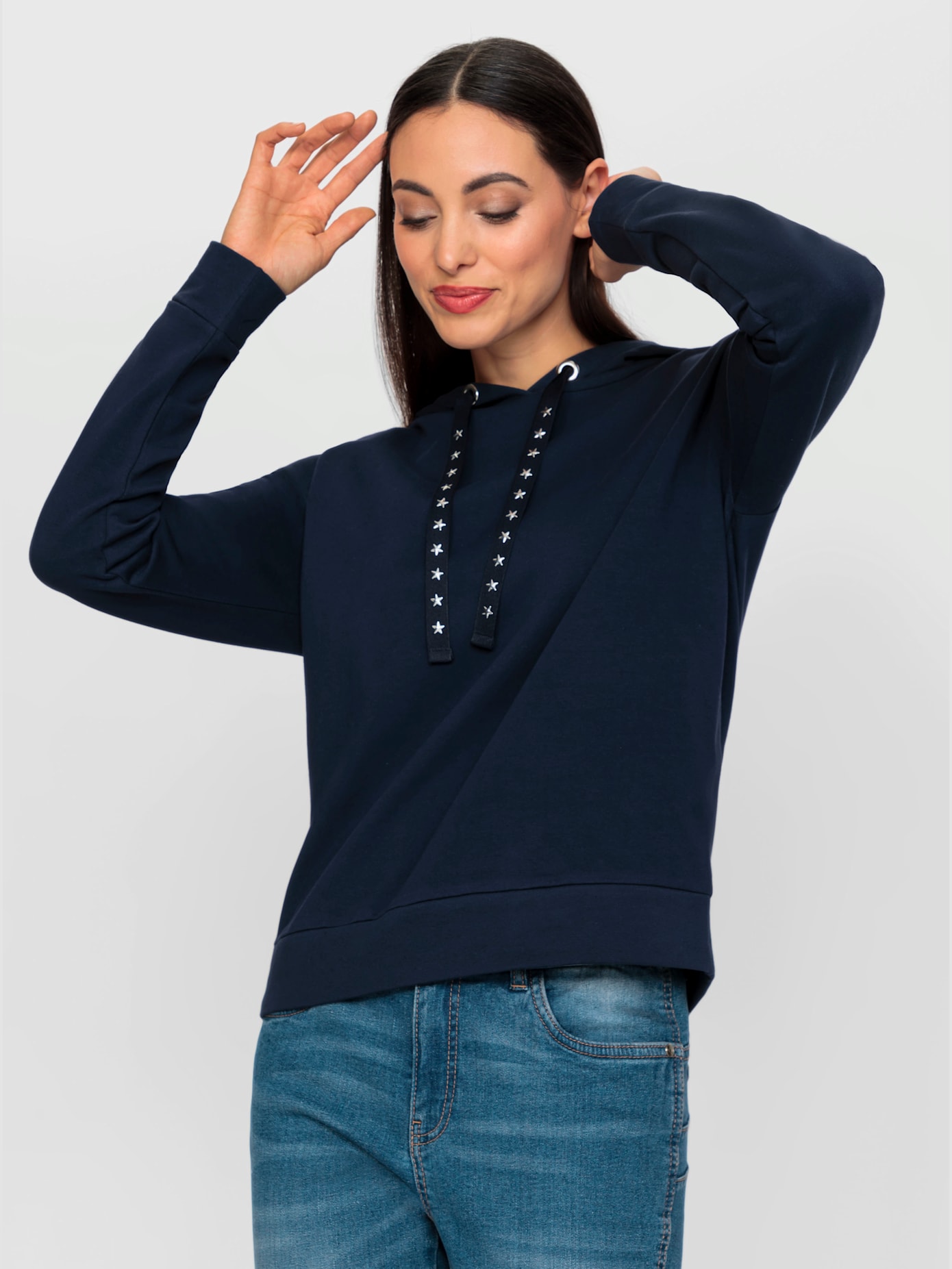 Sweat-shirt élégants rivets fantaisie