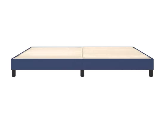 Sommier à lattes de lit Bleu 200x200 cm Tissu