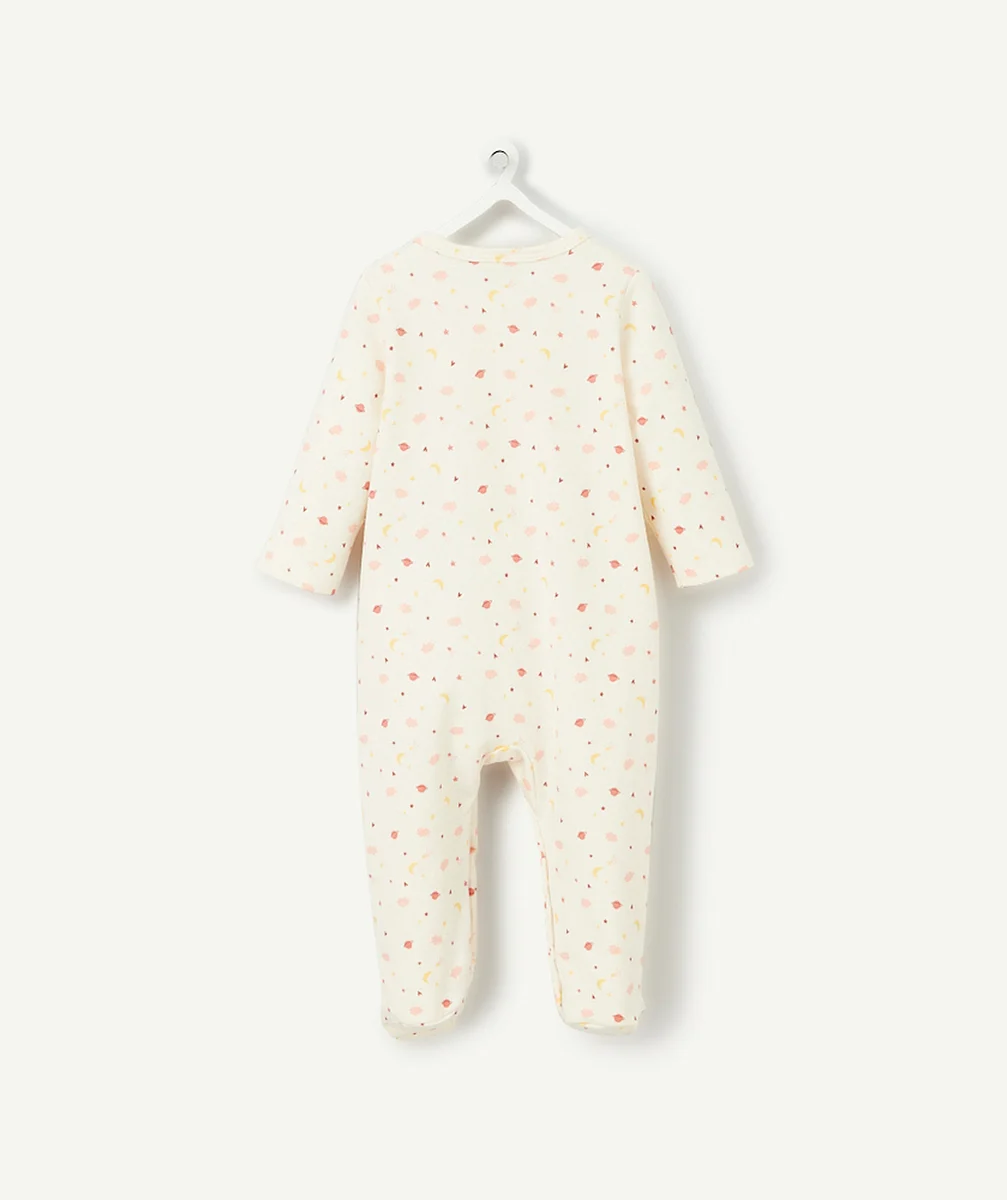 DORS BIEN EN COTON BIOLOGIQUE ÉCRU THÈME NUIT