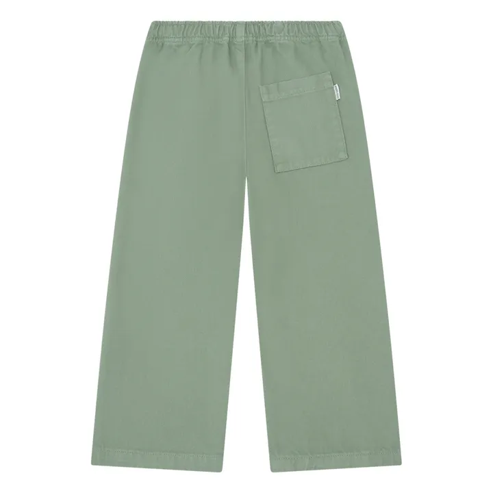 Hundred Pieces Pantalon Coton Bio Taille Élastiquée | Vert d'eau
