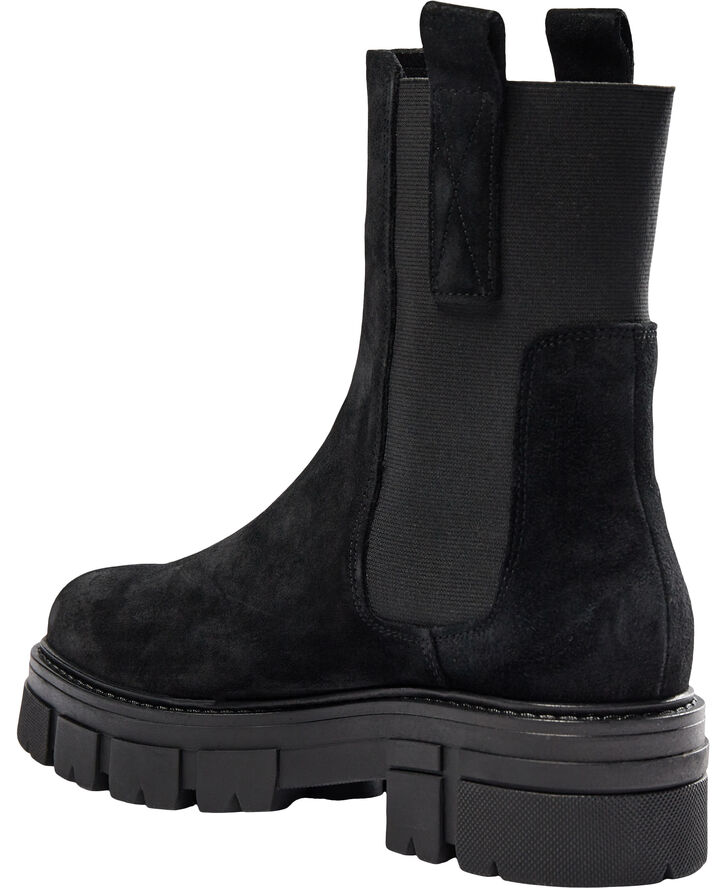 Cashott CASJIDA Chelsea Boot Oil Suede Sort