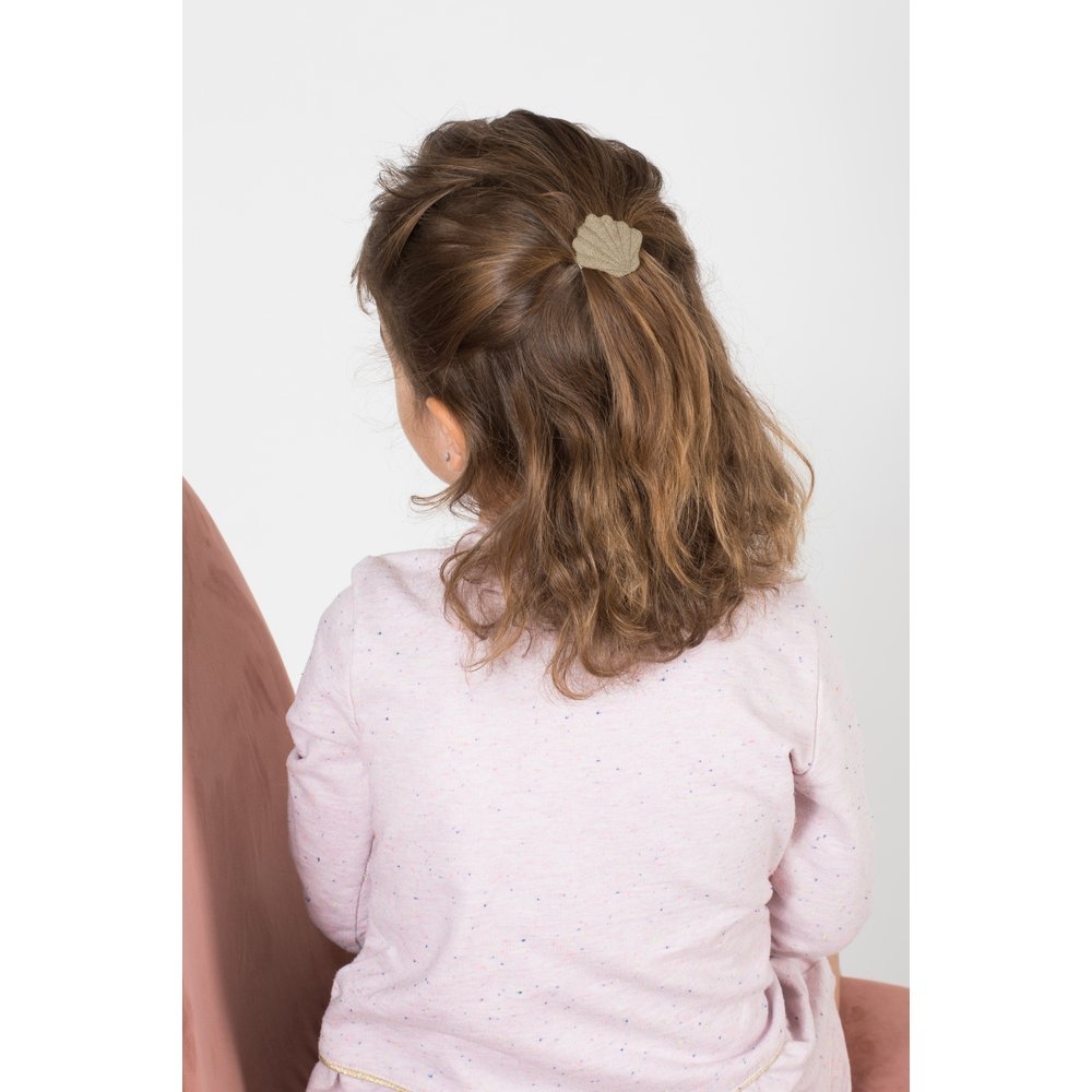 Barrette Coquillage Lin Cuivré