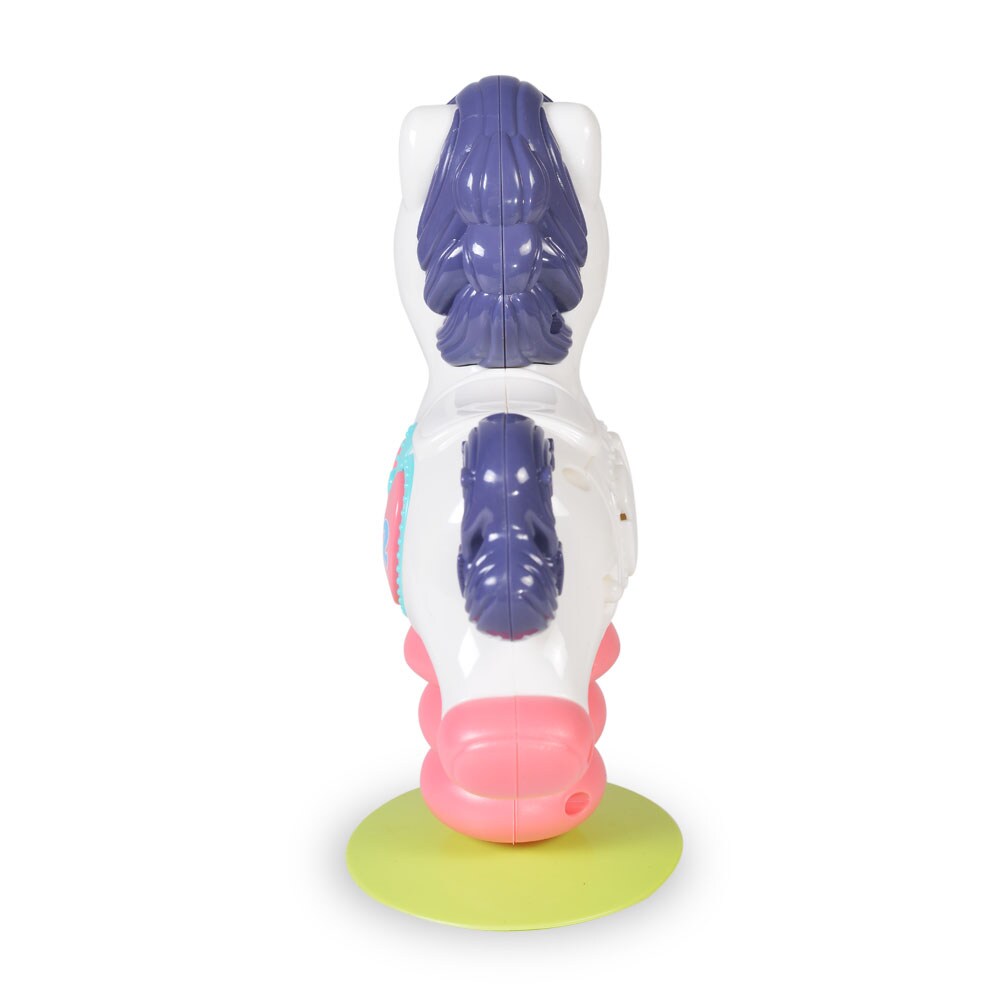 Moni Kinder Musikspielzeug Pony K999-138B verschiedene Melodien Licht schwingt bunt
