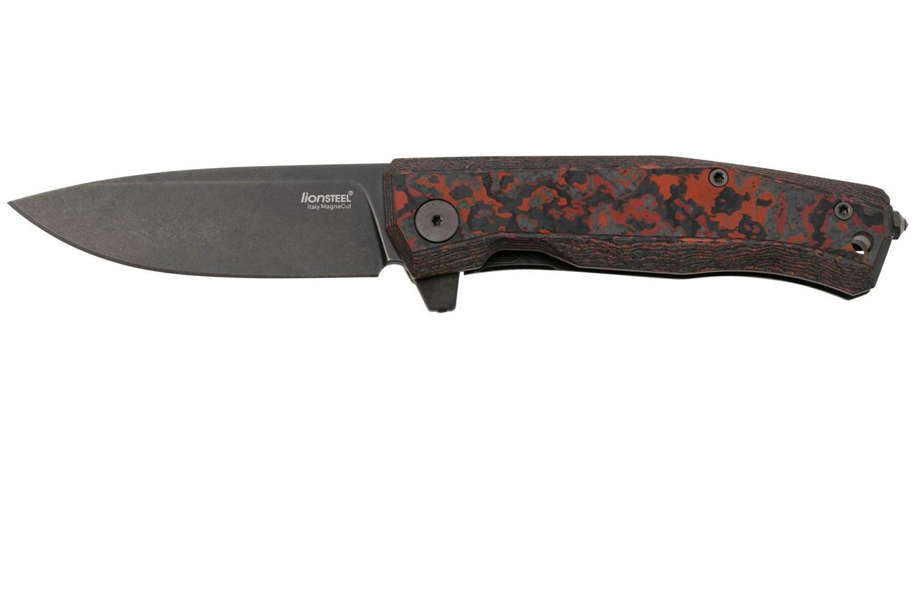 LionSteel Myto MT01-MC-MV CPM MagnaCut, Old Black Mars Valley FatCarbon zakmes, Molletta design