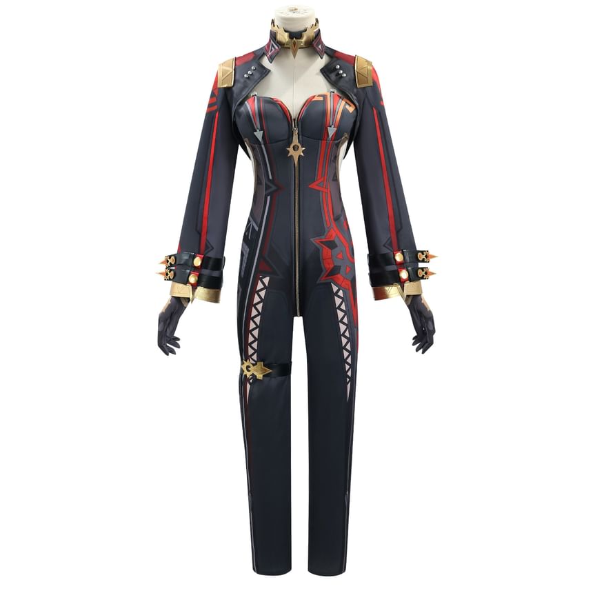 Feravin - Genshin Impact Mavuika Cosplay Kostuumset / Pruik