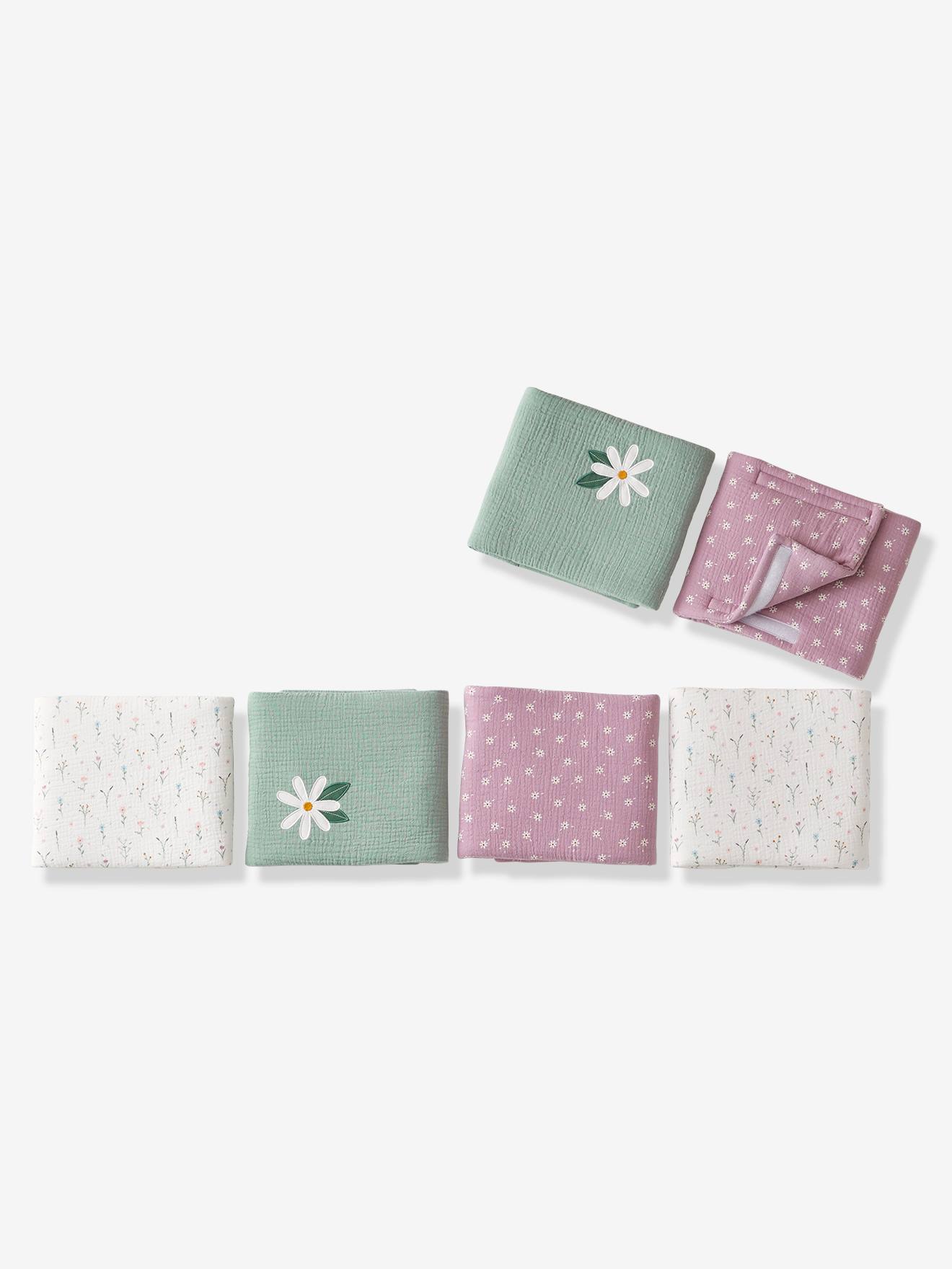 Protetor de berço/cercado Sweet Provence Multicolorido em gaze de algodão anti-impacto