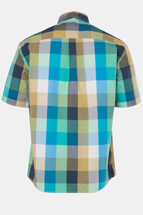Karohemd, Halbarm, Buttondown-Kragen, Modern Fit, bis 8 XL