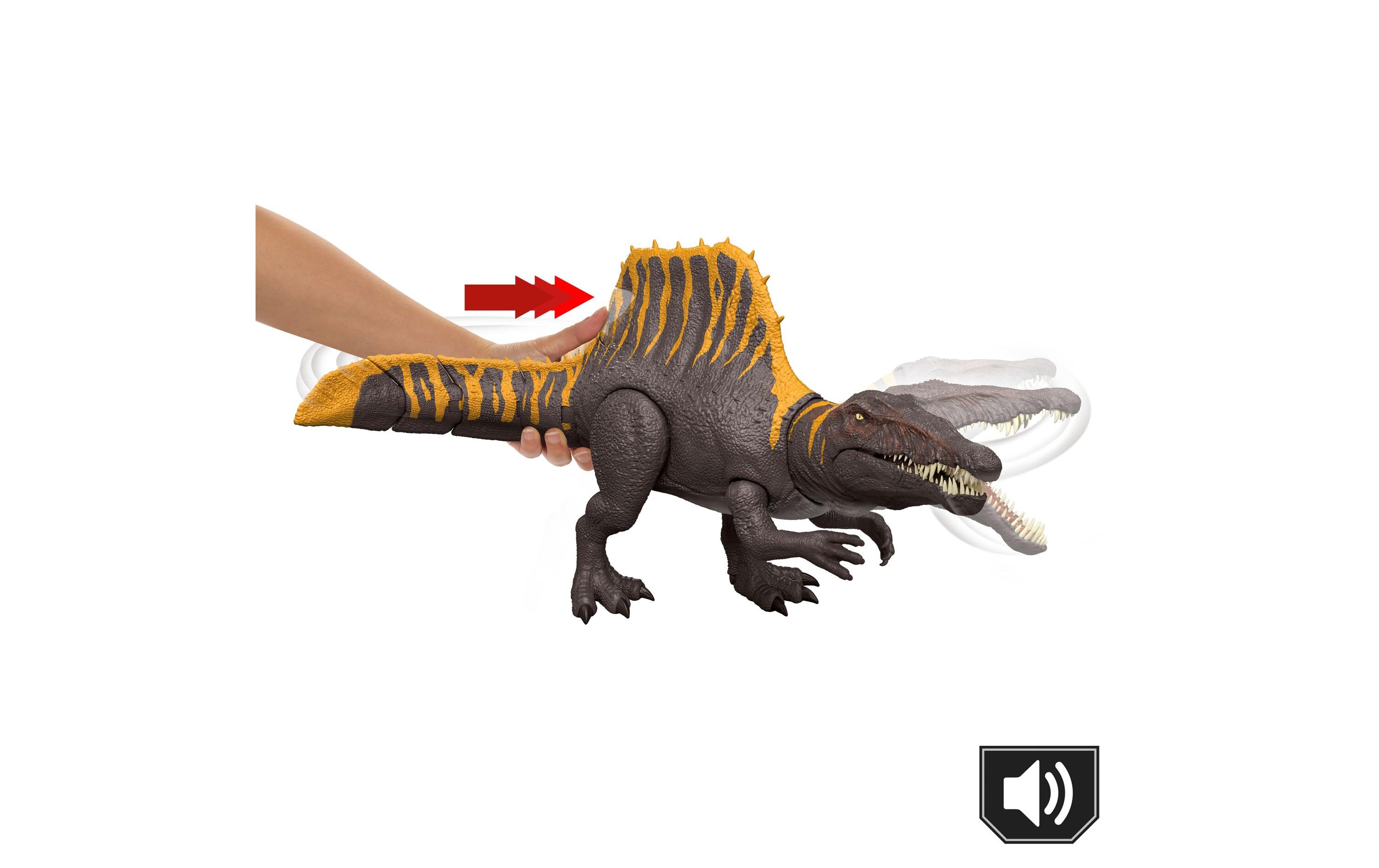 Jurassic World SpinosaurusActionfigur mit authentischem Design und auffälligem Segel