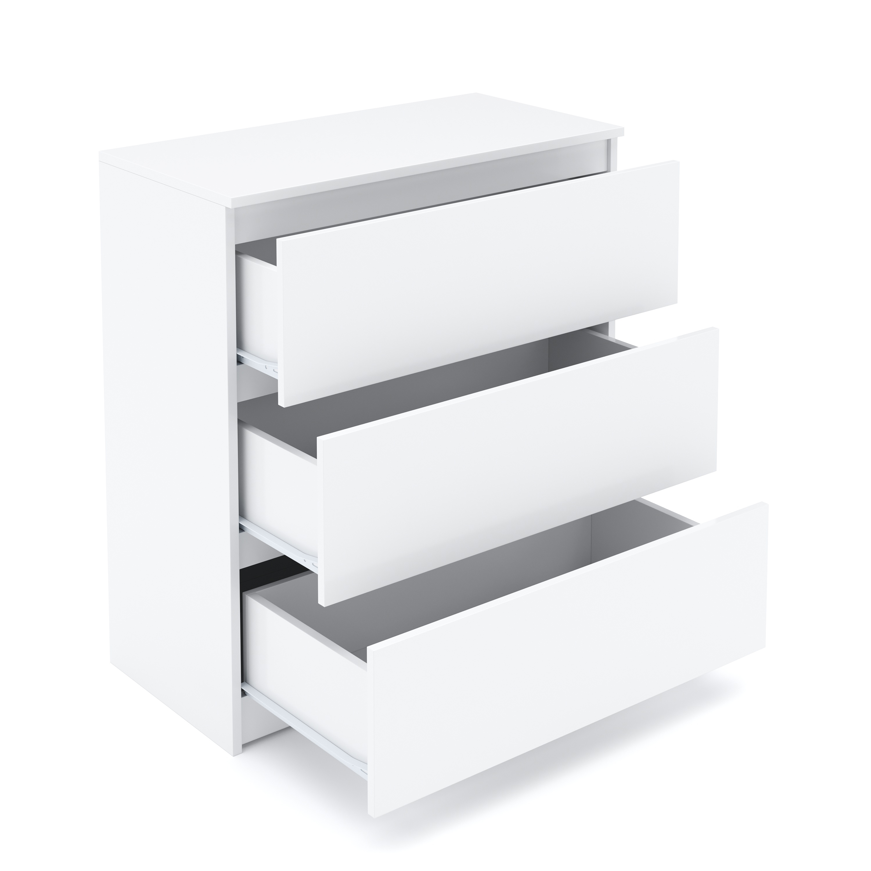 Kommode TALA 3 Schubladen 70 x 77 cm weiss