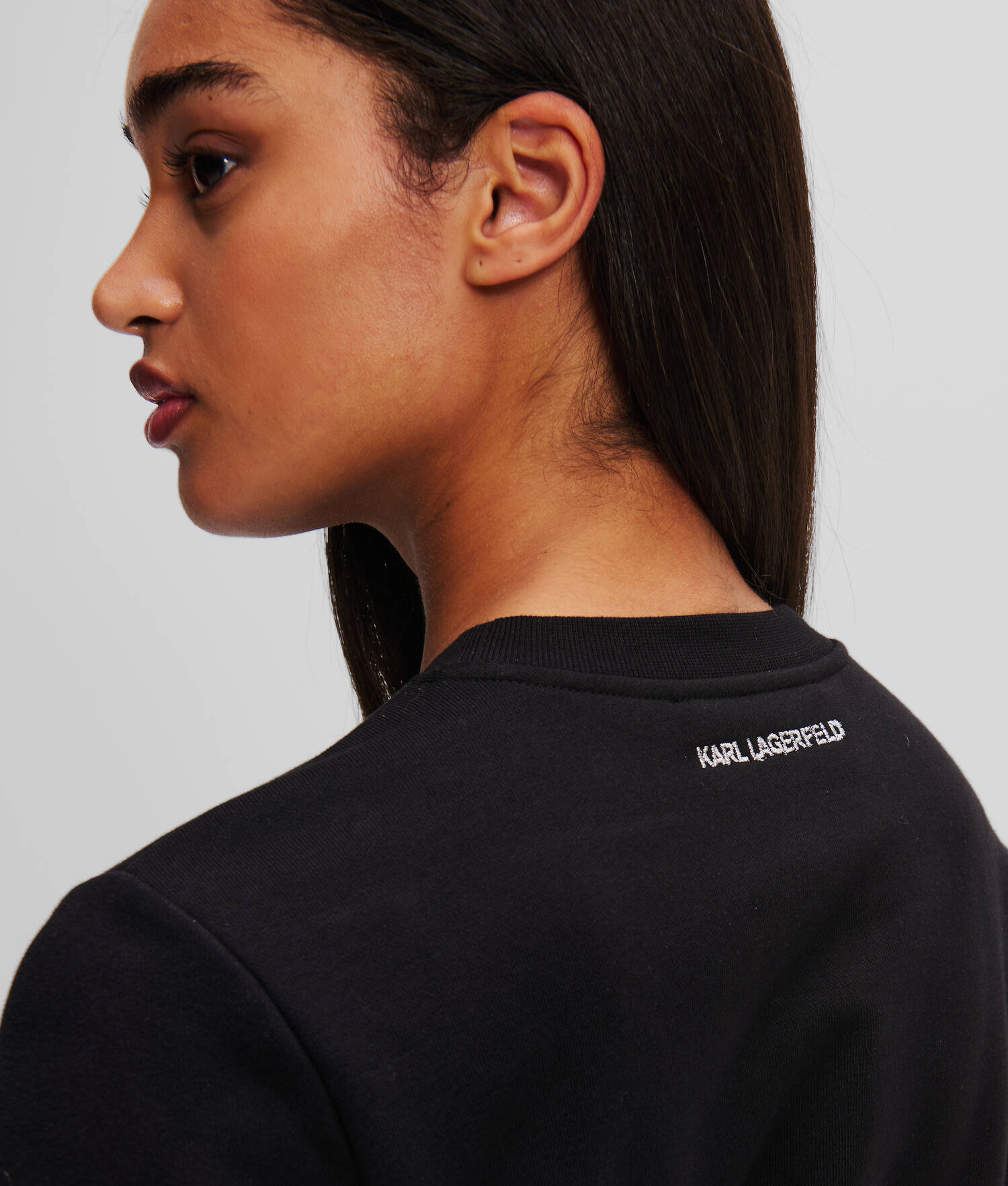 SWEAT-SHIRT À OURLET KARL SIGNATURE