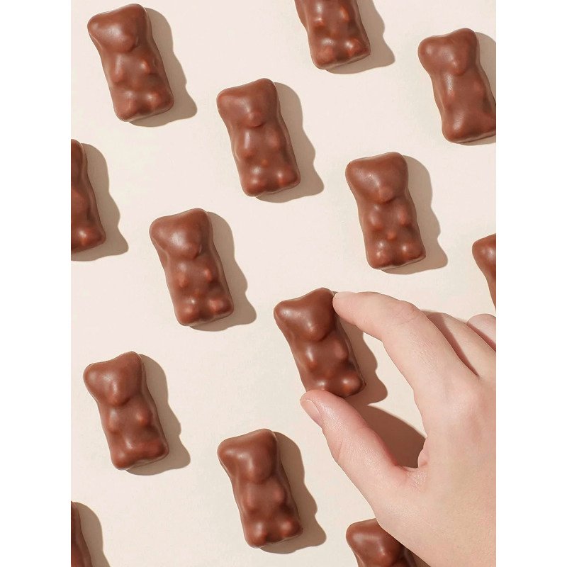 Oursons guimauve et chocolat au lait Cémoi- Boîte distributice de 920 g - 80 sachets