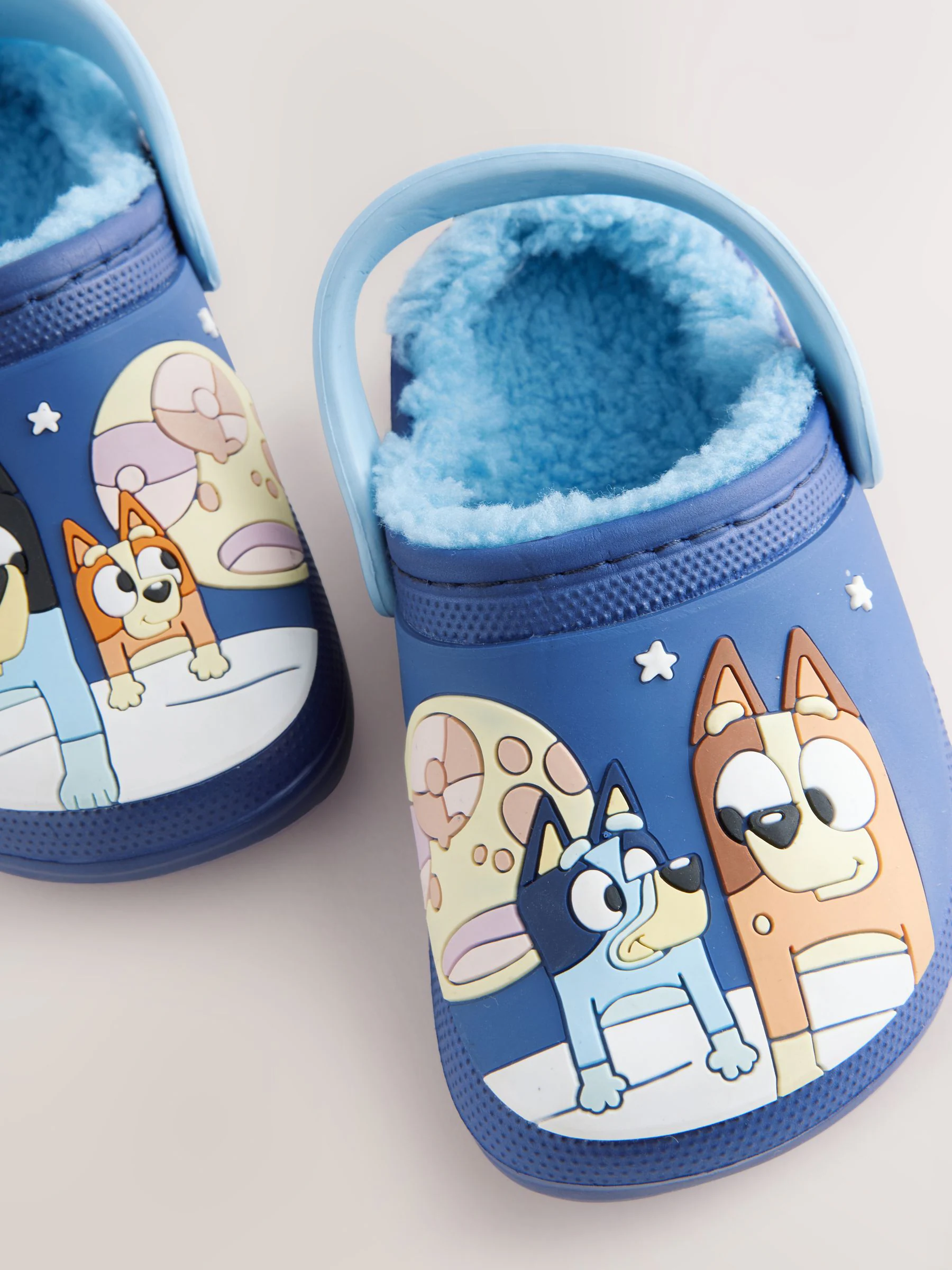 Bluey Navy - Gevoerde pantoffelklompen