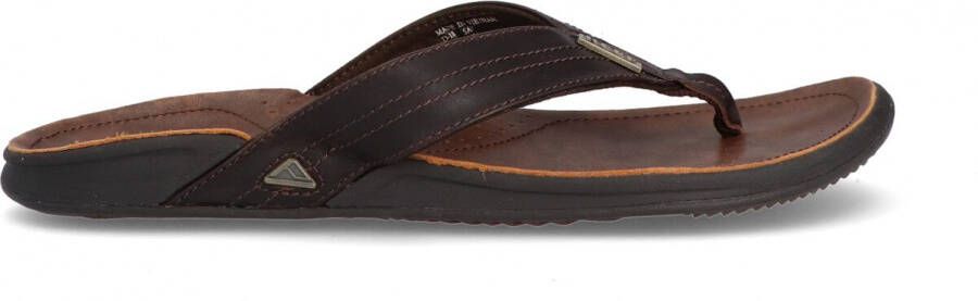 Reef J-Bay Iiidark Brown Dark Brown Heren Slippers Donkerbruin