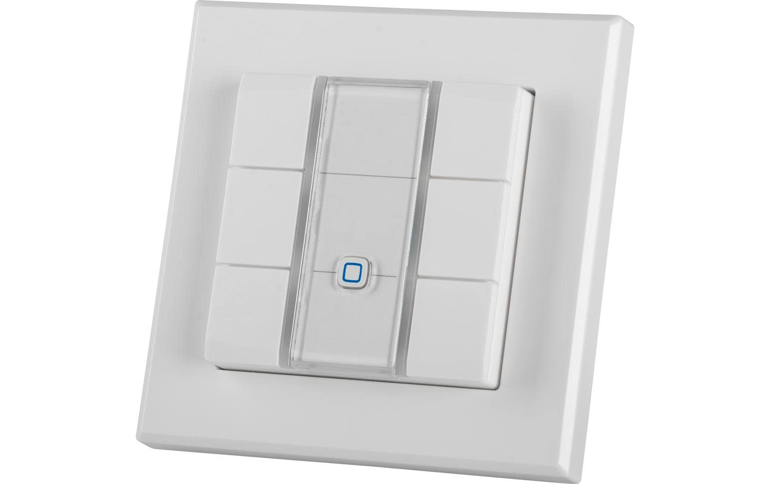 Smart Home Wired Wandtaster 6-fach, WeissWandtaster mit 6 Tasten fürs Smart Home HmIPW-WRC6, HmIPW-WRC6-A