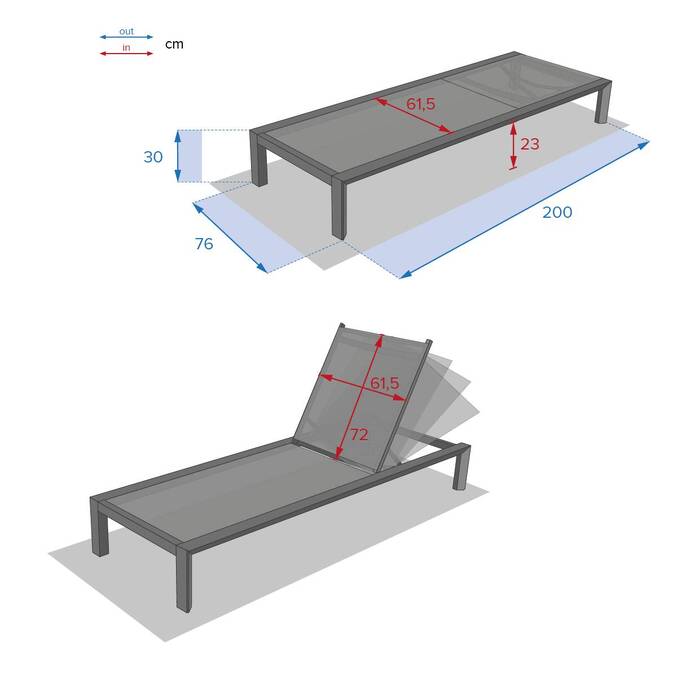 Lit de piscine ÉVASION Argile