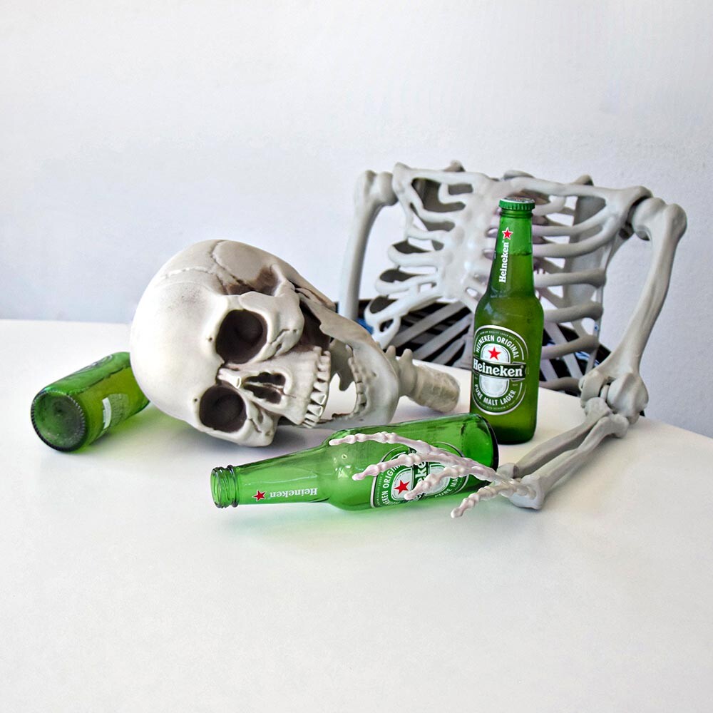 Halloween Skelet I Menneskestørrelse