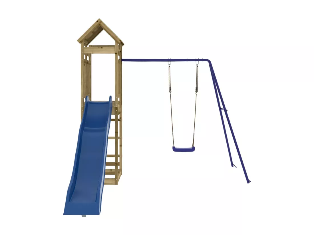 Aire de jeux d'extérieur bois de pin imprégné