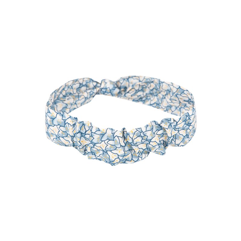 Bandeau bleu imprimé Liberty fleuri bébé fille Absorba Aucune nuance