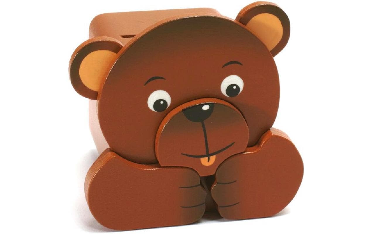 Spardose »Bär« Holzart: Linde (Schweiz)
