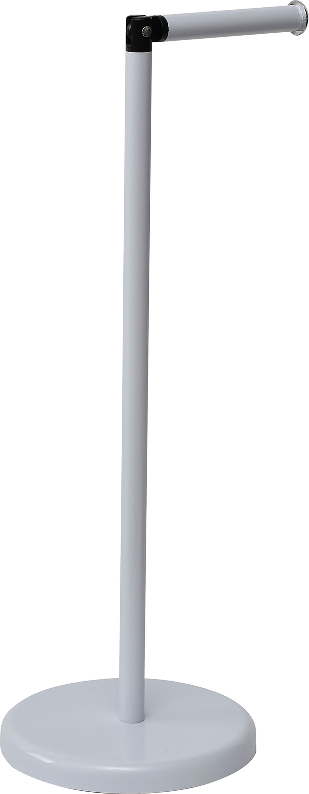 Dérouleur papier toilette et réserve métal blanc H 55cm