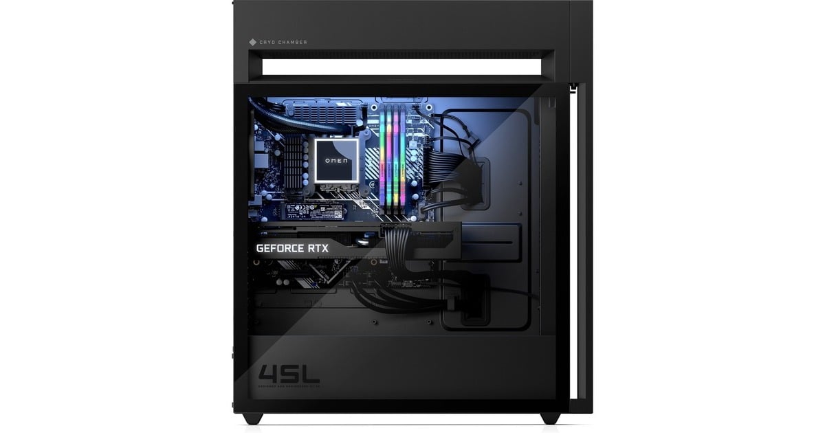 HPOMEN by HP 45L Gaming Desktop GT22-3220nd  (Zwart | Ultra 9 285K | RTX 5080 | 64 GB | 2 TB)