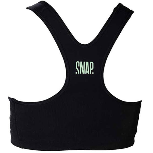 Brassière SNAP W CLASSIC BRA BLACK/LIGHT GREEN