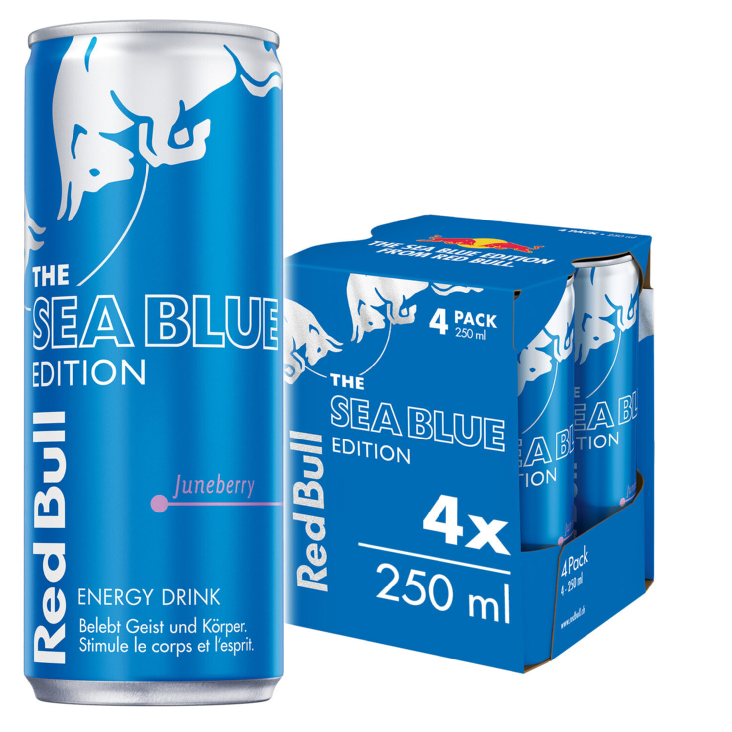 Red Bull Seablue Edition Juneberry 4x25cl -100cl