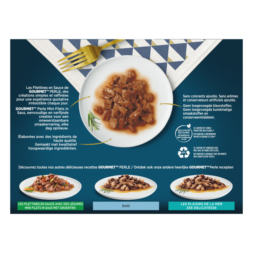 Gourmet Perle Mini Filets Multipack Classic in Saus12 x 85 gr