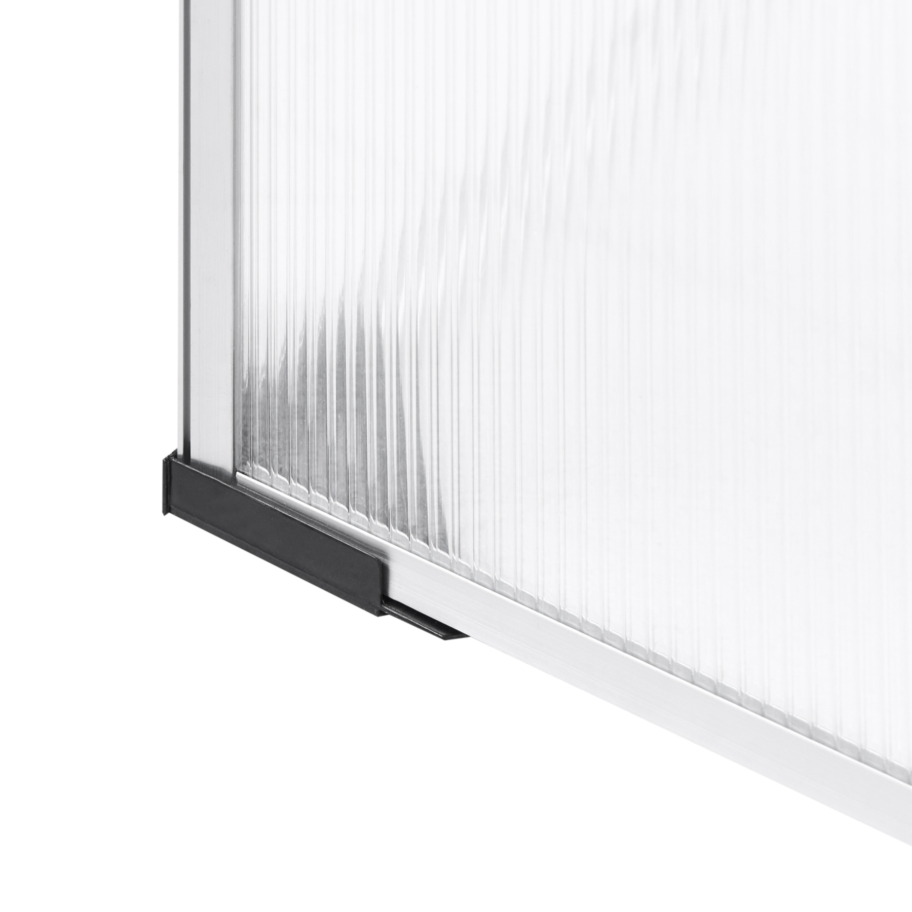 Beliani - CARFIZZI - Tuinkas - Zilver - 41 cm - Polycarbonaat
