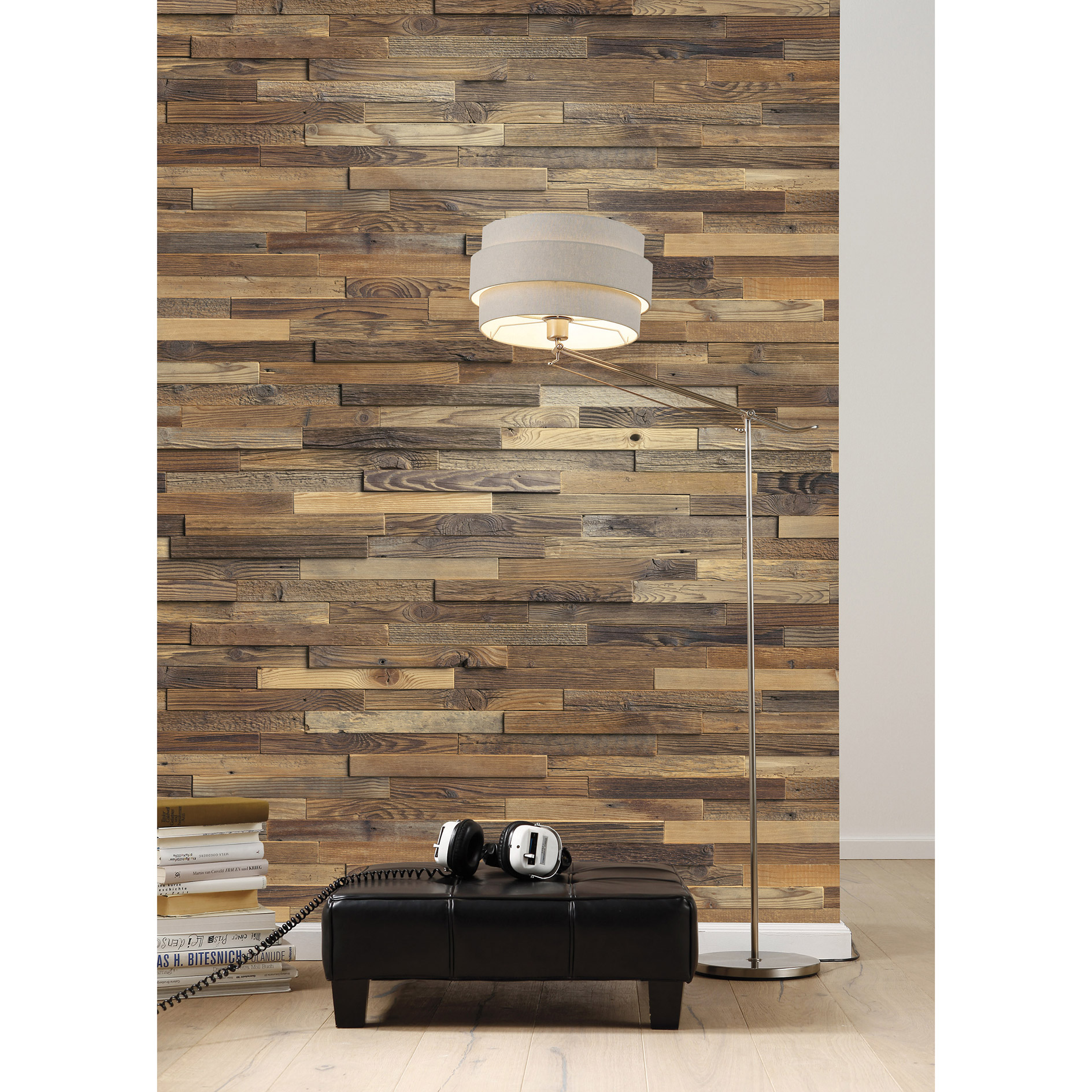 Vlies-Fototapete CHALET - braun - 250x250 cm